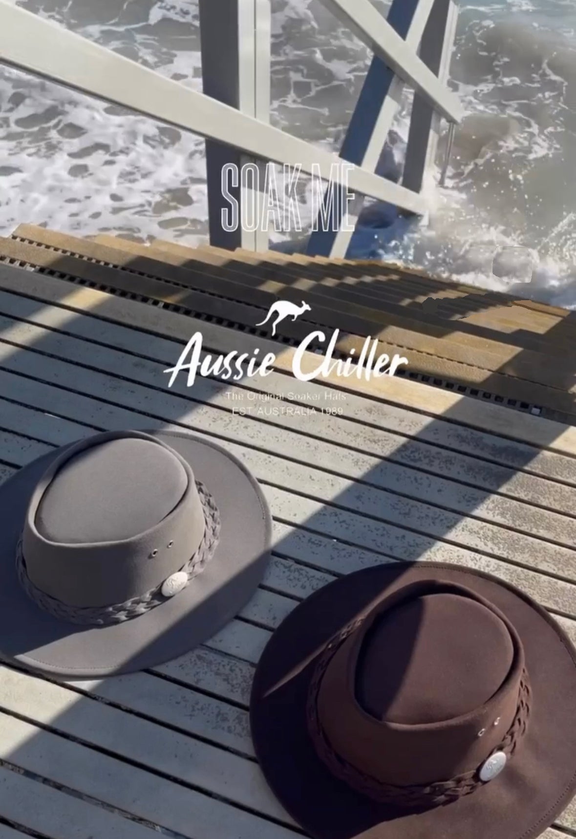 Cooling Hat for Men Aussie Soaker Hat Natural Large/XLarge